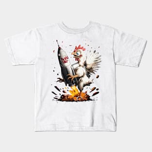 Rocket Chicken 8305 Kids T-Shirt